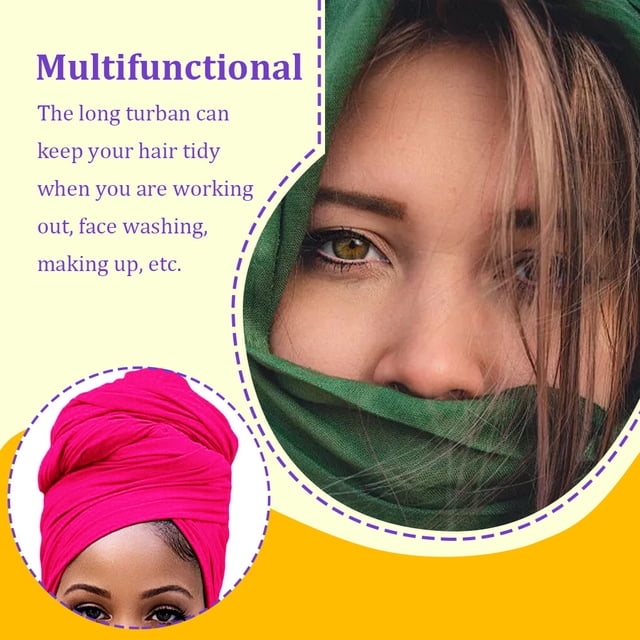 Turban Nœud Style Simple Hijab Bonnet Multifonctionnel Foulard Extensible Bonnet Respirant pour Femmes Accessoires Rose Rouge