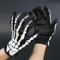 thumbnail image 4 of 1 par de guantes góticos para ciclismo, bicicleta, motocicleta, Halloween, calavera, garra, hueso, esqueleto, 4 of 5