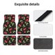 thumbnail image 4 of Balery Sweet Red Cherry Juego de 4 Alfombrillas para Auto, Revestimientos de Caucho Resistente, Diseño Antideslizante, 4 of 7