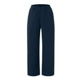 thumbnail image 4 of Sngxgn Women's Joggers Lightweight Hiking Pants Workout Lounge Casual Outdoor(Blue,XL), 4 of 5