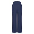 thumbnail image 4 of Yoga Pants Women Wide Leg With Pockets High Waist Stretch Casual Sweatpants Loose Comfy Palazzo Stretch Trousers, 4 of 7