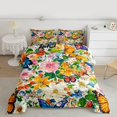thumbnail image 2 of Homewish Vintage Rustic Floral Full Size Comforter Sets, Cartoon Butterfly Animal Bedding Comforter Set, Western Farmhouse Reversible Bedding Sets, Lightweight Room Decor, 3-Piece, 2 of 8
