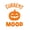 Orange, variant on Vinyl Wall Art Decal - Current Mood Pumpkin - 30" x 23" - Halloween Seasonal Decoration Sticker - Kids Teens Adults Indoor Outdoor Wall Door Window Living Room Office Decor