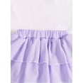 thumbnail image 6 of PureChapter Toddler Girls Striped Straps Crop Top & Layered Ruffle Skirt Set 2-Piece Summer Clothes, 6 of 8