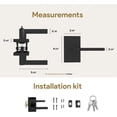 thumbnail image 2 of Mega Handles | Glamor Entry Door Lever | Matte Black, 2 of 4