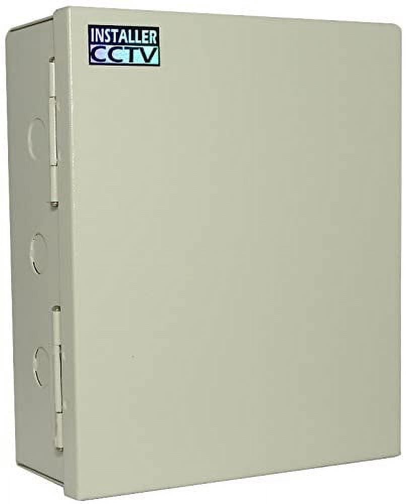 InstallerCCTV 9 Outputs 12 Amp 12V DC CCTV Distributed Power Supply Box for Security Camera, UL Listed