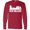 Red, variant on Inktastic New Orleans Skyline Grunge Long Sleeve T-Shirt