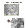 thumbnail image 6 of Black Grey Ombre 2 Panel Kitchen Curtains for Small Windows, Gradient Abstract Art Vintage Bathroom Tier Curtain, Short Window Treatment for Bedroom/Living Room 55"x24", 6 of 6