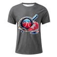 thumbnail image 3 of Boys Shirts Size 6 Round Neck Solid Color Back To School T Shirt Fashion Pullover Tops Preppy T Shirts for Boys and Girls, 3 of 4