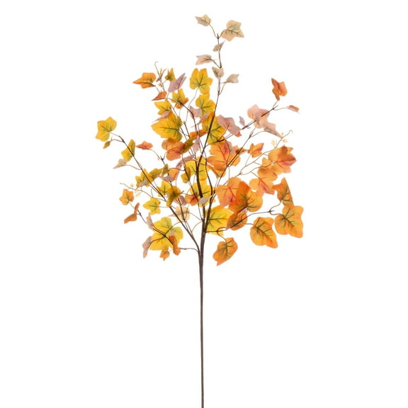 Vickerman 32" Fall Orange Artificial Leaf Spray, 2 per bag.