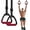 Red, variant on Gymnastic Rings, Gymnastic Rings Equipment, Pull-up Gymnastic Rings, Home Gymnastic Rings no-Punch bar Lanyard for Training Workouts