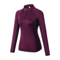 thumbnail image 3 of MHFRRA Traje de Yoga Ajustado de Manga Larga y Alta Elasticidad para Mujer, Ideal para Fitness y Yoga. Vino, 3 of 4