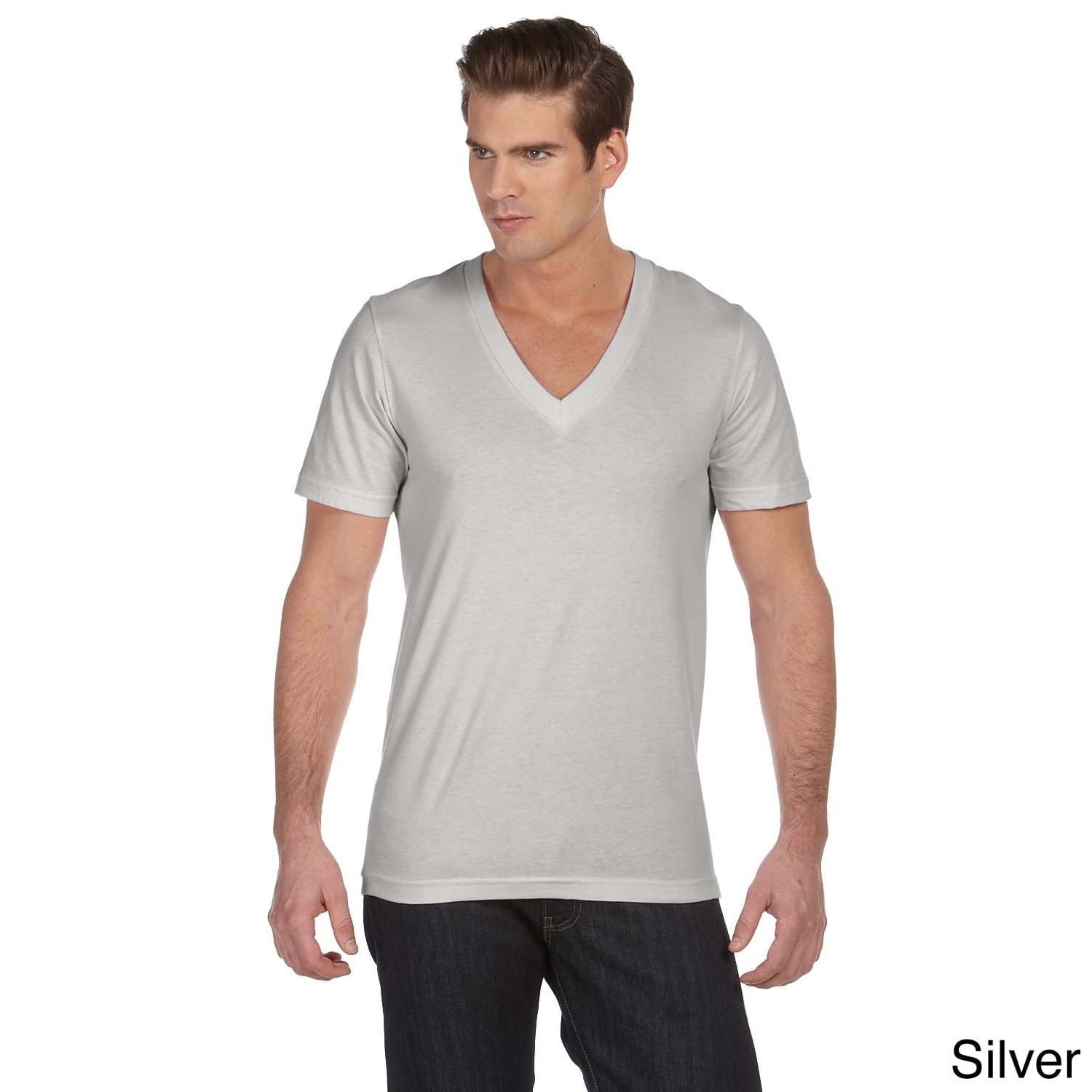deep v neck t shirts for mens