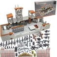 thumbnail image 1 of Conjunto de ladrillos para construir una base militar con torre de defensa, más de 500 piezas, 1 of 6