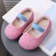 thumbnail image 2 of Mepaouo Toddler Girls Dress Shoes Little Kids Mary Janes Suede Slip on Ballet Flats for Wedding Party, 2 of 7