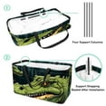 thumbnail image 4 of Crocodile Large Beach Bag with Storage Bins and Shopping Basket - Foldable Oxford Cloth Tote for Beach, Pool, and Laundry, 4 of 7