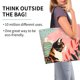 thumbnail image 2 of Fotbe Colorful Cat With Flowers Bolsa Tote Estética de Lona con Estampado para Mujer - Bolsa Reutilizable de Hombro Casual para Vacaciones, Compras, Trabajo y Gimnasio, 2 of 8