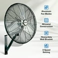 thumbnail image 4 of Hurricane 20 Inch Pro Commercial Grade Classic Wall Fan, Black (2 Pack), 4 of 11