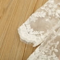 thumbnail image 6 of Franhais Baby Girl’s Fashion Long-sleeved Jumpsuits Fresh Lace Stitching Skirt Triangle Romper, 6 of 6