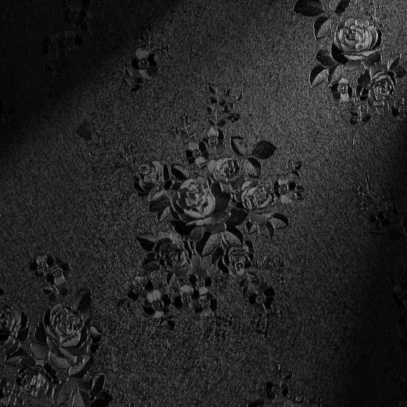 RLESO Black Peel and Stick Wallpaper Black Floral Embossed Contact Paper | 17.7"×118.1" Removable Textured Flower Wallpaper Self Adhesive Thicken Livingroom Countertops Cabinets Wall Paper