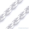 thumbnail image 2 of 2mm Twist-Rope Diamond-Cut Link Italian Chain Necklace in Solid .925 Sterling Silver, 2 of 2
