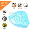 thumbnail image 4 of Bunny Litter Box Large Guinea Pig Litter Box Small Rabbit Toilet Corner Pan Rectangle Potty Trainer, 4 of 4
