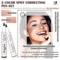 thumbnail image 2 of Exquisite2 Colors Liquid Freckle Pen, Natural Lifelike Face Fake Freckle Makeup Pen Magic Freckle Color, Waterproof Long Lasting Quick Dry Faux Freckl, 2 of 5