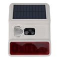 thumbnail image 1 of Solar Powered Waterproof Siren with Wireless Flashing Strobe for Security, 1 of 8