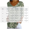 thumbnail image 2 of Naotn Summer Floral Printed Shirts for Women Fall Fashion Casual V Neck 3/4 Sleeve Tops Trendy Holiday Beach Blouses, 2 of 7