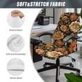 thumbnail image 6 of POLERO Washable All-in-One Office Computer Chair Covers, Flowers Elastic Cloth Soft Office Chair Cover for Gaming Home Office, 6 of 7