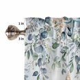 thumbnail image 5 of Tier Curtains 45 Inches Long, Blue Coastal Window Treatment Curtain Drapes, Eucalyptus Leaves Summer Beach Starfish Window Half Privacy Curtains for Bedroom Bathroom, 42"x45", 2 Panels, 5 of 7