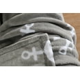 thumbnail image 3 of Anchor Fleece Throw Blanket 50 By 60 Inches Silver Grey, 3 of 3