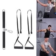 thumbnail image 1 of Cuerda de tríceps recta, máquina de Cable de polea, barra extraíble, manijas de Cable, entrenamiento de fuerza de mano de tríceps Soledad Puños de fitness, 1 of 10