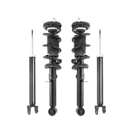 Front and Rear Suspension Strut and Shock Absorber Assembly Kit - Compatible with 2015 INFINITI Q40 RWD Sedan