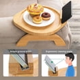 thumbnail image 3 of 360° Rotating Round Sofa Armrest Tray Table for Food, 90cm, 3 of 5