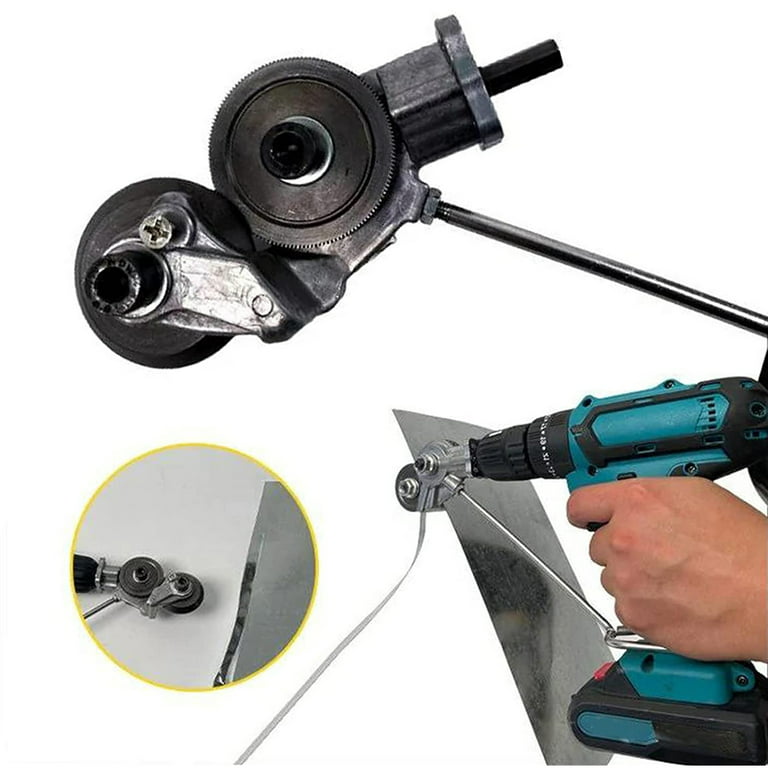 Electric Drill Plate Cutter, Electric Drill Shears Attachment Cutter Nibbler, Suitable for Different Types of Electric Drills