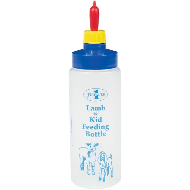 Biberón para corderos y cabritos Premier 1 de 500 ml, boca ancha