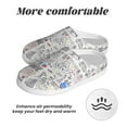 thumbnail image 6 of KLL America Landmarks2 Pattern Adult Unisex Cozy Slippers,Fuzzy Slip-on Slippers TPR Sole Slippers Comfort Plush Home Footwear for Indoor & Outdoor-46/47, 6 of 7