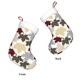 thumbnail image 3 of Daiia colorful Maple Print Christmas Stocking，18"Large Knitted Xmas Stocking for Kids, Family Stocking for Fireplace Christmas Holiday Party Decoration, 3 of 7