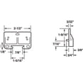 thumbnail image 4 of Guía central de plástico Drawer Track Guide Prime-Line, paquete de 2, 4 of 4