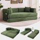 thumbnail image 1 of Sofá Cama Modular 5 en 1 de Pana – 78.8 Pulgadas – Reposabrazos Ajustables – Marco Resistente – Almohada Incluida – Colchón Plegable – Sala, Dormitorio o Invitados, 1 of 9
