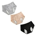 thumbnail image 2 of HKYNLAG Leakproof Panties for Women, 3 Pack Leak Proof Underwear for Women, Leakproof Panties for Old Women Over 60 Incontinence Multicolour 4XL, 2 of 6