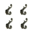 thumbnail image 2 of Mascot Hardware Antique Brass Floral Scroll Hat & Coat Hook - Pack of 10, 2 of 10