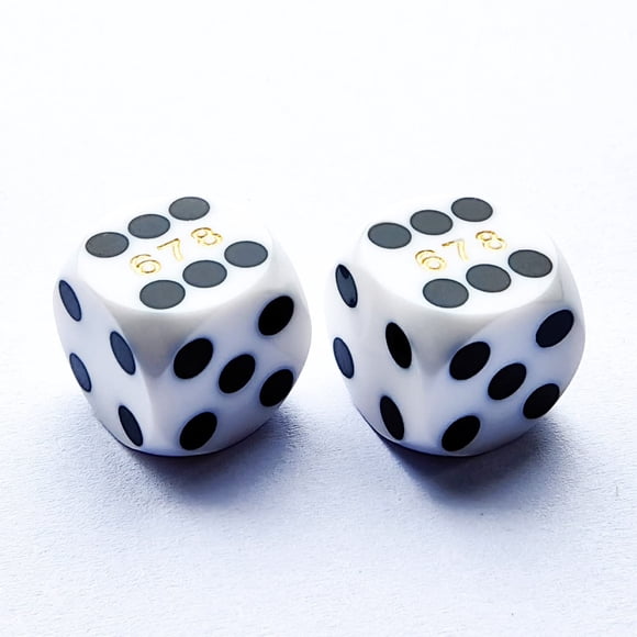 Dice Bescon Professional Precision 14,3 mm con número de serie