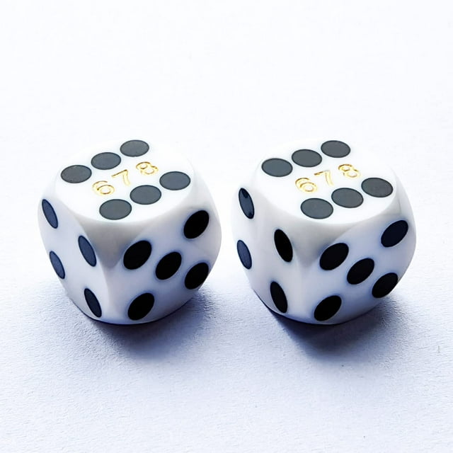 Dice Bescon Professional Precision 14,3 mm con número de serie