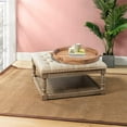thumbnail image 4 of Heavy Duty Round Serving Decorative Tray w/Lovely Cloud Handles, 20" Extra Large Wood Decor Trays for Big Ottoman Coffee Table, Giant Table Centerpieces Decoration Organizer Huge Holiday Display Tray, 4 of 8