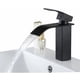 thumbnail image 1 of CECIPA NEGRO Grifo de lavabo en cascada Grifo mezclador de latón para baño Diseño moderno, 1 of 5