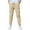 Beige, variant on bbymog Boys Khaki Pants with Pocket Solid Color Elastic Waist Drawstring Joggers for Boys Casual Boys Sweatpants Boys' Fashion Clothing Black 110