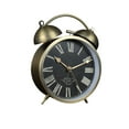 thumbnail image 3 of WRISTBIQUE 1Pack Retro Alarm Clock with Metal and Glass for Tabletop Use in Bedrooms, 3 of 8