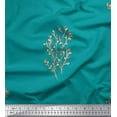 thumbnail image 1 of Soimoi Green polyester Crepe Fabric Artistic Leaves Print Fabric by Yard 52 Inch Wide, 1 of 3